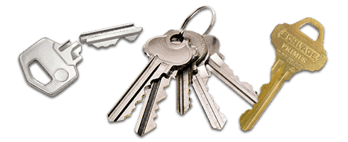 a variety of residential keys