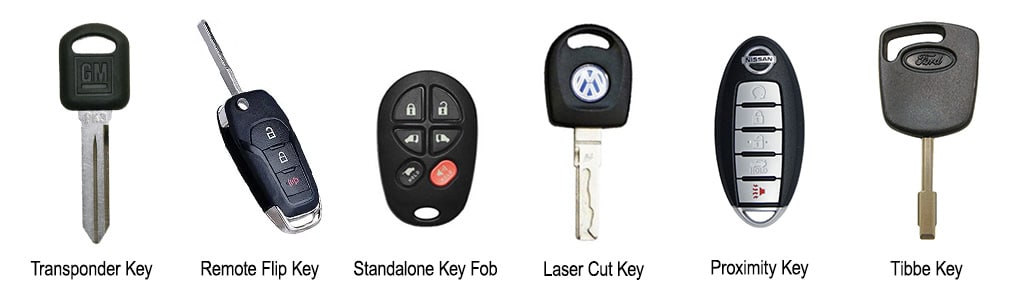 6 types of car keys we can replace and duplicate